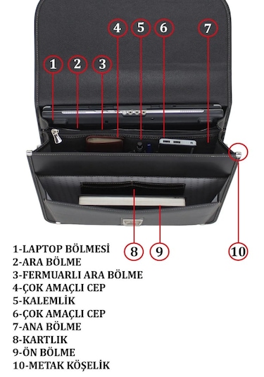 Case Club Laptop Evrak El Çantası 15.6 İnç Busines Serisi