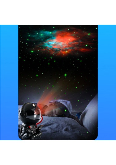 Suofeng Usb Çalışır 5w Led Astronot Işıklı Gökyüzü Projeksiyonu, Renkli Yıldız Işığı, Odalar İçin Abs Malzeme Siyah Gitar Desenli Diğer
