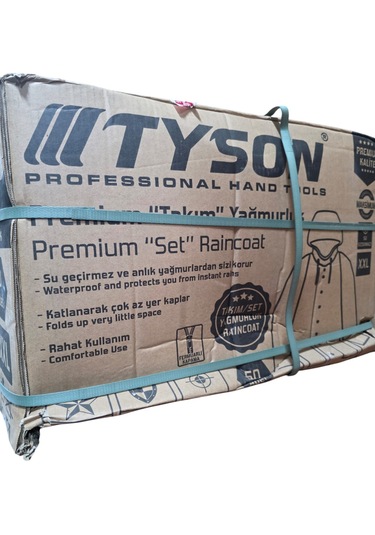 Tyson Premıum Takım Yağmurluk Sarı Xxl 50 Adet