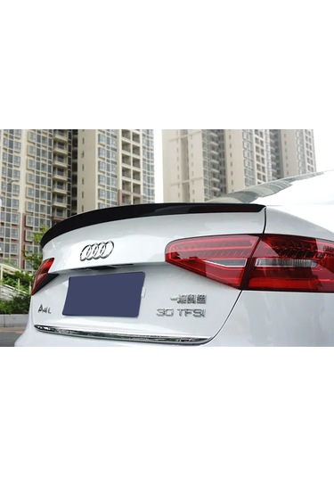Audi A4 Sedan Bagaj Üstü Spoiler Parlak Siyah Spoyler Plastik İthal 2012-2016