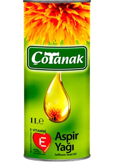 Çotanak Aspir Yağı Teneke 1 L