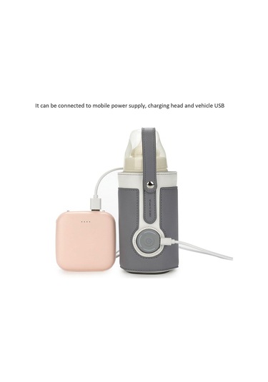 Dolıty Biberon Isıtıcı Usb 3 Seviyeleri Ev Yenidoğan Koyu-gri