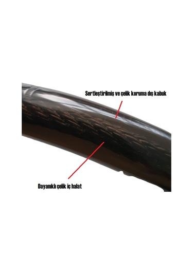 Motosiklet Halat Kilit 25x1500Mm Bisiklet Halat Kilit N11.1950