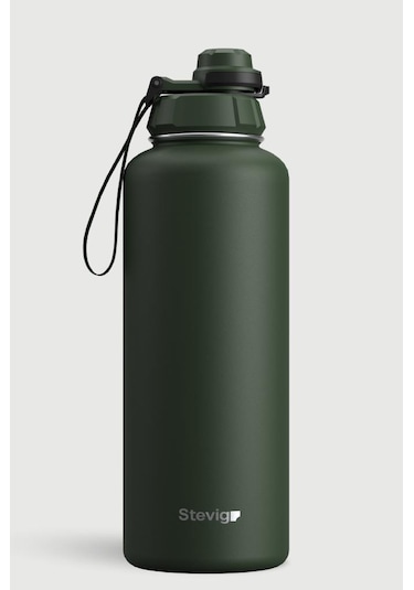 Stevig 1 Hand Leak-proof Sızdırmaz Çelik Termos 1500 Ml Green St-252 Yeşil