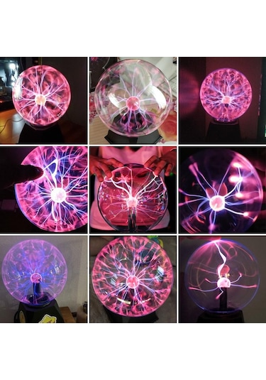 Yenilik Sihirli Kristal Plazma Topu Dokunmatik Lamba 220 V Led Gece Lambası Çocuk Gece Lambası Doğum Günü Noel Çocuk Dekor Hediye Aydınlatma 5in Diğer