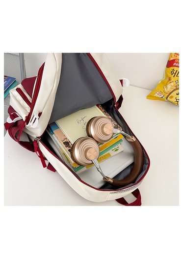 Retro Öğrenci Bilgisayarı Sırt Çantası-siyah Siyah