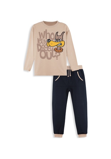 Denokids Who Erkek Çocuk T-shirt Pantolon Takım Renkli