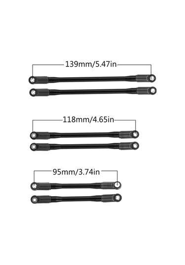 Didadodo 10 Adet Metal Bağlantı Çubuğu Seti - Scx10 Iı 90046/90047 İçin, Performansı Sıfırlayın