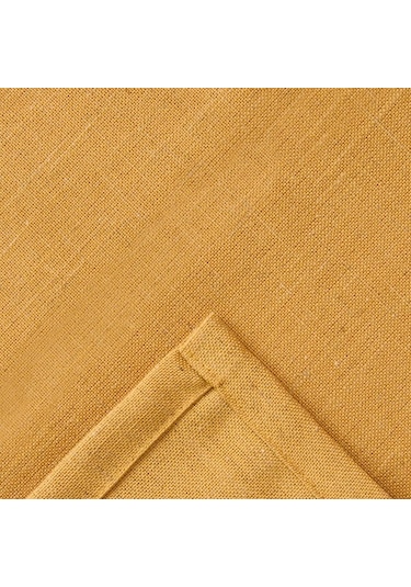 Evidea Soft Bella Keten Masa Örtüsü - Hardal - 140x200 Cm Hardal