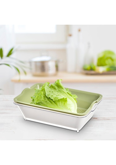 Suntek Drenaj Kevgir Kase Seti Havzası Ve Beyaz-yeşil-3-katlı