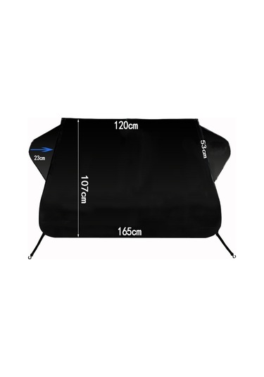 Cbtx Kalınlaşmak 600d Oxford Kumaş Sedan Ön Cam Kapağı Siyah Antifriz Güneşlik Kar Kalkanı