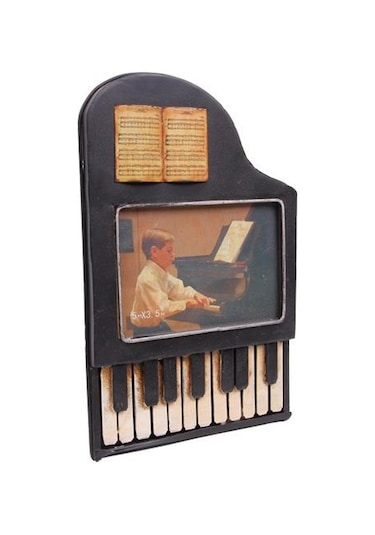 Dekoratif Metal Çerçeve Piyano Temalı