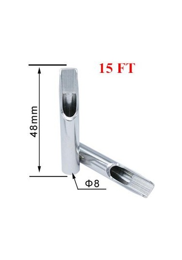 15F L316 Paslanmaz Çelik İğne Ucu - Tattoo Çelik Uç