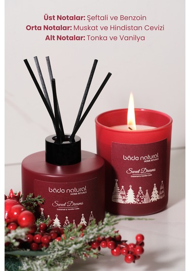 Sweet Dreams Caramel & Vanilla Cake Soya Mumu Çubuklu Oda Kokusu