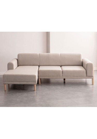 Latte Sırt Mekanizmalı Köşe Koltuk Takımı Krem