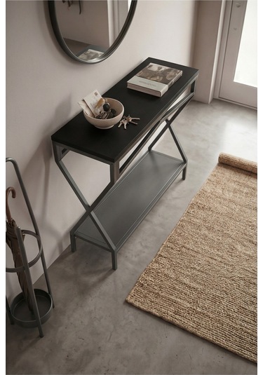 Metal Dresuar Mdf Cok Amaclı Siyah