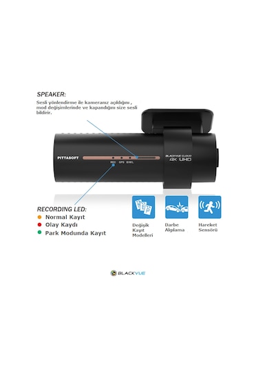 Blackvue Dr970x-2ch 4k Uhd 2 Kameralı Araç Kamerası