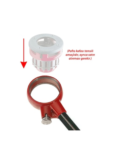 Virax 136490 Manuel El Tipi Pafta Cırcır Kolu 1 1/2" - 2"