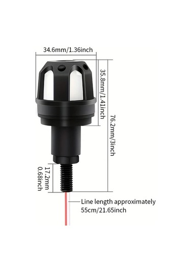 Willowhaven 2 Adet Amber Evrensel Motosiklet Gidon Lambası Parlak Led Off-road Aydınlatma