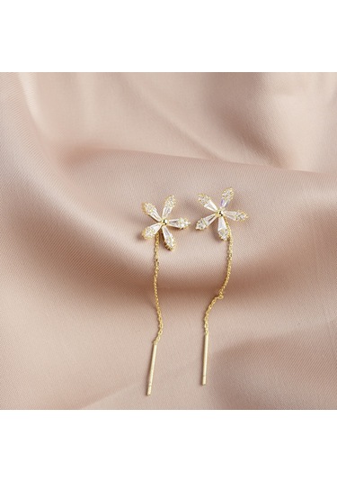 Samdoo 2022 Yeni Stil S925 Gümüş Iğne Mikro Takıklı Uzun Kolye, Kadınlar İçin Modern Kore Stili Zümrüt, Sağlıklı Ve Kullanıma Güvenli Diğer