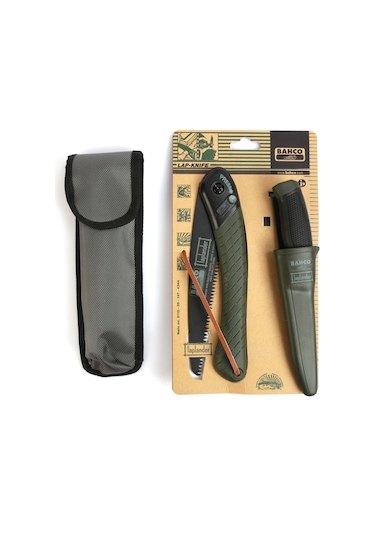 Bahco Laplander Testere Ve Bıçak Seti Özel Taşıma Kılıflı Yeşil Kılıf