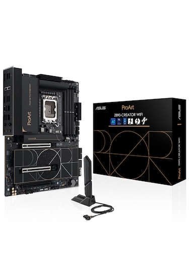 Asus Proart Z890-Creator WİFİ 9000 MHz OC DDR5 M.2 1851P ATX Anakart