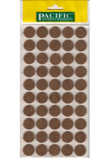Pacific Yapışkanlı Keçe 15 Mm Kahverengi 72 Adet -