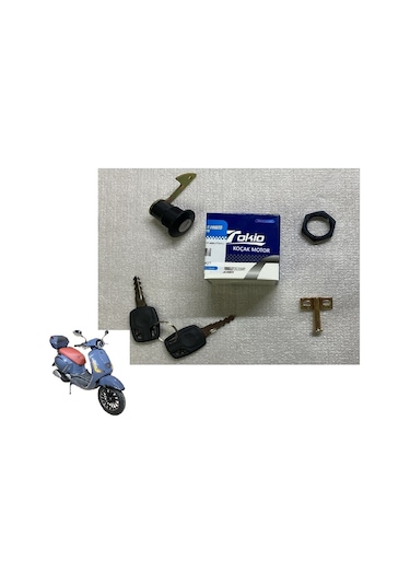 Rks Dark Blue Arka Bagaj Kilidi Siyah