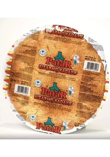 Patar Daire Kızarmış Kadayıf 350 Gr X 4 Paket