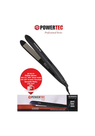 Powertec TR-2800 Profesyonel Saç Düzleştirici