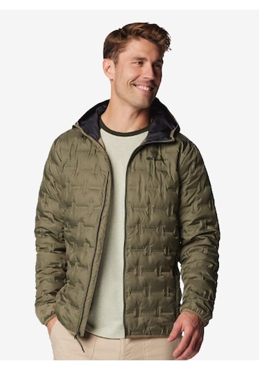 Columbia Wo6610 Delta Ridge Iı Down Hooded Jacket Erkek Mont 2086221-397 Yeşil