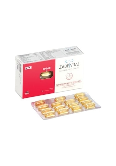 Zade Vital Nar Çekirdeği Yağı 400 Mg 60   Kapsül