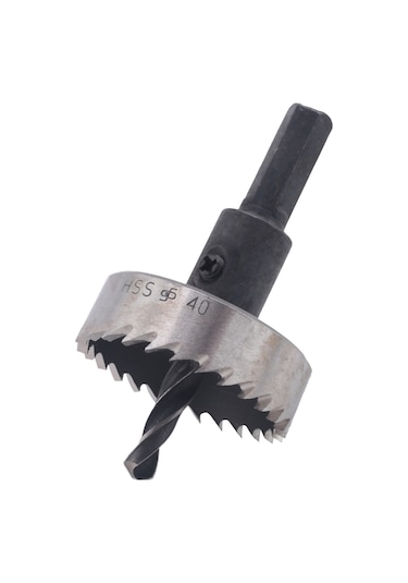 Sointeresting Delik Testeresi Dişi Hss Çelik Delik Testeresi Matkap Ucu Kesici Alet Metal Ahşap Alaşım 40mm