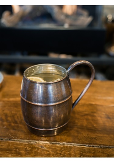 Bakır Bardak Fıçı Model Oksitli Renk