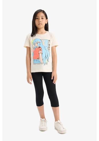 Defacto Kız Çocuk Midi Tayt B5656a825smbk27 SiYAH