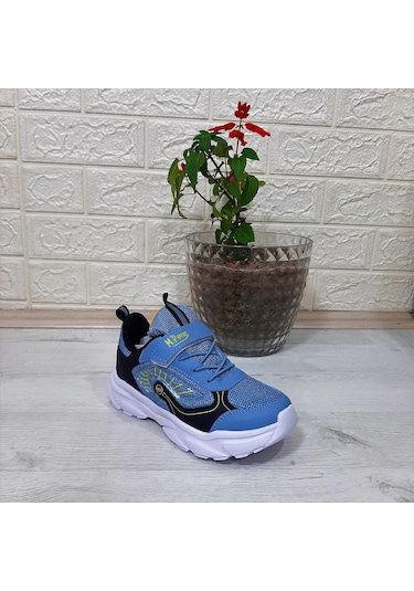 M.p. One 3222 Mavi Cırtlı Hafif Erkek Çocuk Spor Ayakkabı 001