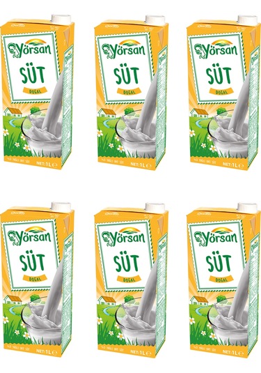 Yörsan %3 Yağlı Süt 1 Lt X 6 Adet