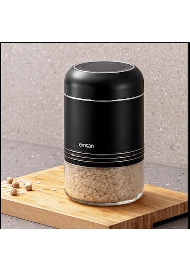 Emsan Moko Saklama Kavanozu Siyah 900 ML