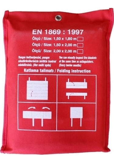 Aircraft Yangın Söndürme Battaniyesi 120 x 150