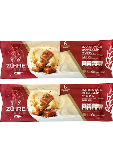 Zühre Hanım Baklavalık Böreklik Yufka 800 Gr X 2 Adet