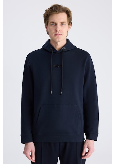 Twn Slim Fit Lacivert Düz Örgü Pamuklu Sweatshirt 5ece247020042 Çok Renkli
