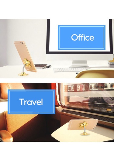 Lemestar Araç Telefon Tutucu - Çift Taraflı Emici Vantuzlu, Tek Elle Kullanım Kolaylığı 6 Renk Seçeneği