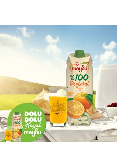 Meysu %100 Portakal Suyu 1 Lt X 6 Adet