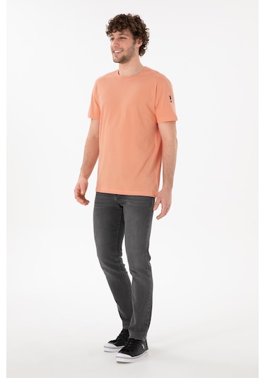 U.S. Polo Assn. Erkek Regular Fit Bisiklet Yaka Somon Basic Tişört 50305985-VR047 U.S. Polo Assn. Erkek Regular Fit Bisiklet Yaka Somon Basic Tişört 50305985-VR047