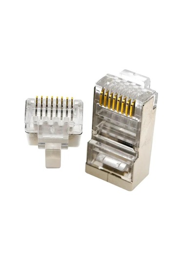 Primex Px-cat660 Metal Cat6 Jak, Rj45 Metal Konnektör, Cat6 Plug Metal 100 Lü Paket