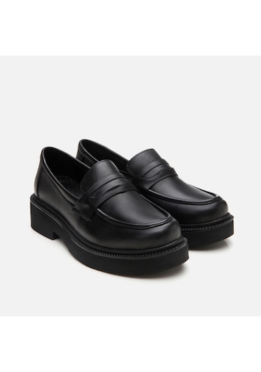 Hotiç Hakiki Deri Siyah Kadın Loafer 01ayh306700a100 Siyah-black Siyah