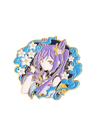 Oyun Genshin Etki Emaye Pim Anime Wendi Zhongli Keqing Tartaglia Hu Tao Keqing Keqing Çok Renkli