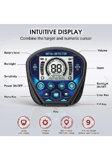 Md-840b Yüksek Hassasiyet Altın Metal Dedektörü