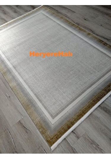Yamalı Home Quka Halı Bodrum 7007 Sarı Gri %100 Akrilik160x230