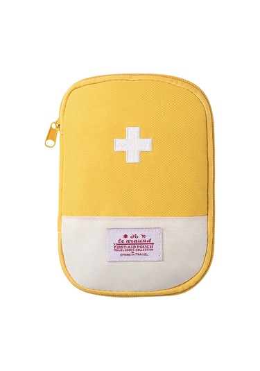 Sones Seyahat Ev Taşınabilir Tıbbi Çanta, Renk: Sarı Küçük